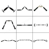 Fitness Solid T-bar, V-Bar Heavy Duty Load Bearing Lat Pull Down Bar,Fine Polishing Sitting Rowing Fitness Equipment Accessories
