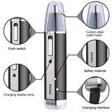 KM-6631 3-in-1 Professional Rechargeable Nose & Ear Hair Trimmer Personal Care Tools for Men
