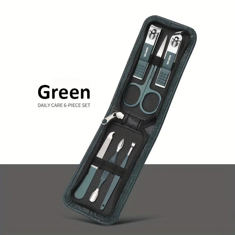 6 Pcs Portable Luxury Manicure Sets Pedicure Kits Nail Clipper Set Personal Care Tools