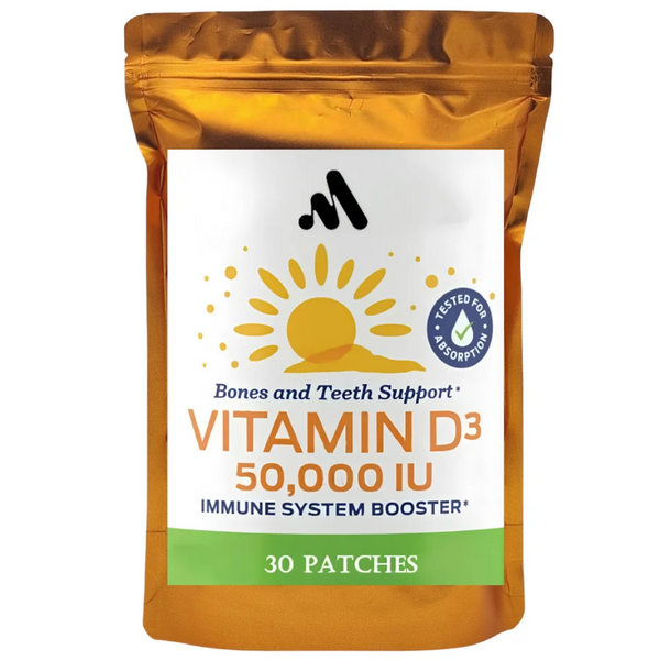 30 Patches Vitamin D3 50000 IU Vitamin D Patches Contains Vitamin D & K Complex Premium