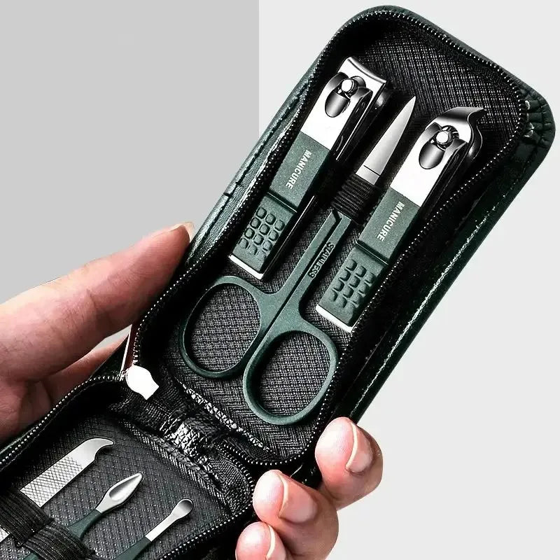 6 Pcs Portable Luxury Manicure Sets Pedicure Kits Nail Clipper Set Personal Care Tools
