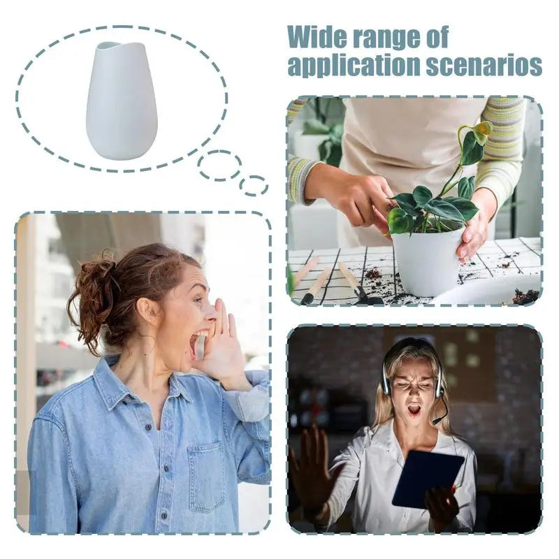 Voice Silencer Stress Relief Scream Jar Portable Soundproof Voice Dampener For Singers Stress Relief For Vocal Warm Ups