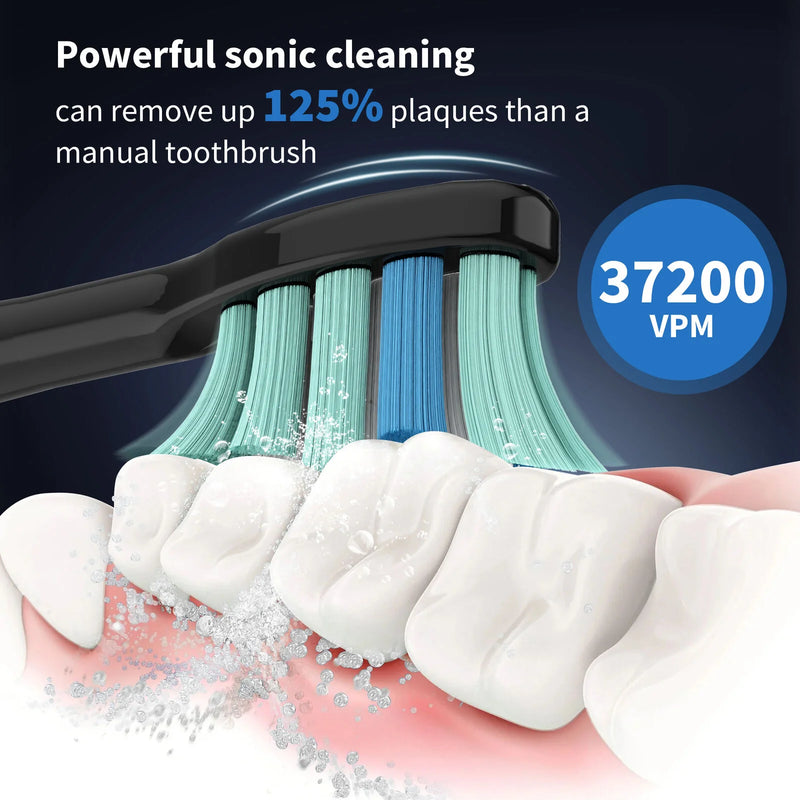 SEJOY Sonic Electric Toothbrush Oral Cleaning Personal Care Appliances IPX7 5 Modes Smart Rechargeable Automatic Toothbrush