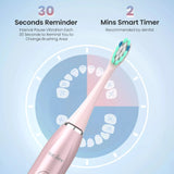 SEJOY Sonic Electric Toothbrush Oral Cleaning Personal Care Appliances IPX7 5 Modes Smart Rechargeable Automatic Toothbrush