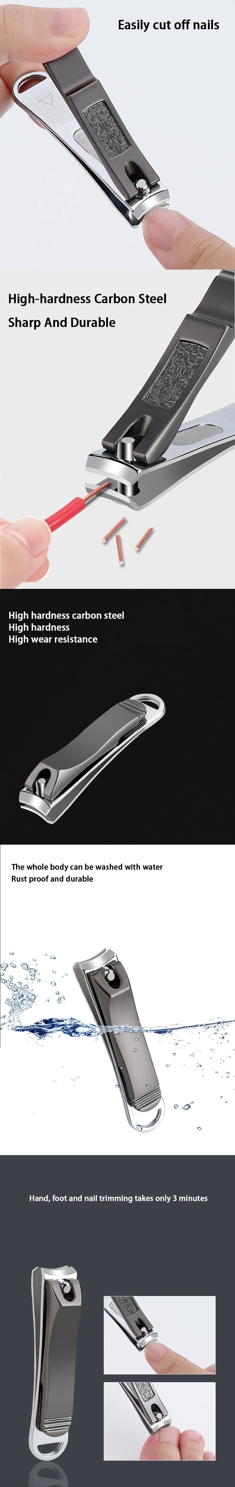 Stainless Steel Manicure Tools Professional Nail Clippers Personal Care Manicure Nail File Portable Nail Clippers
