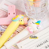 10PC Cartoon Stress Relief Pen Pinch Fun Student Prize High Beauty Black Neutral Pen Creative Soft Stress Relief Pen