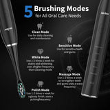 SEJOY Sonic Electric Toothbrush Oral Cleaning Personal Care Appliances IPX7 5 Modes Smart Rechargeable Automatic Toothbrush