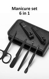 6 Pcs Portable Luxury Manicure Sets Pedicure Kits Nail Clipper Set Personal Care Tools