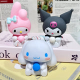 Sanrio Kawaii Cinnamoroll Kuromi Stress Relief Squishy Bubble Anime Stress Relief Dolls Children's Hand Pinch Toys Healing Gifts