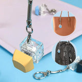 Fidget Toy Keyboard Keychain Stress Relief Toy Adults Kids Finger Press Keyboard Exercise Wrist Stress Relief Toy
