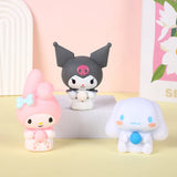 Sanrio Kawaii Cinnamoroll Kuromi Stress Relief Squishy Bubble Anime Stress Relief Dolls Children's Hand Pinch Toys Healing Gifts