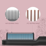 Hair Straightener Professional Ptc Quick Heated Electric Hot Comb Hair  Comb Personal Care Multifunctional Hairstyle Brush