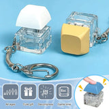 Fidget Toy Keyboard Keychain Stress Relief Toy Adults Kids Finger Press Keyboard Exercise Wrist Stress Relief Toy