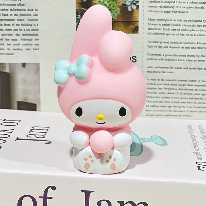 Sanrio Kawaii Cinnamoroll Kuromi Stress Relief Squishy Bubble Anime Stress Relief Dolls Children's Hand Pinch Toys Healing Gifts