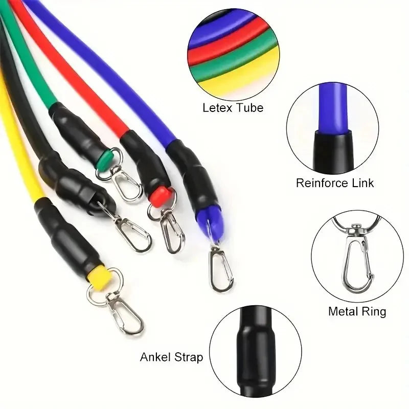 Beginner Fitness Equipment, Exercise Rubber Bands, Lightweight Resistance Bands, Fitness Training, Portable Elastic Bands