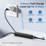SEJOY Sonic Electric Toothbrush Oral Cleaning Personal Care Appliances IPX7 5 Modes Smart Rechargeable Automatic Toothbrush